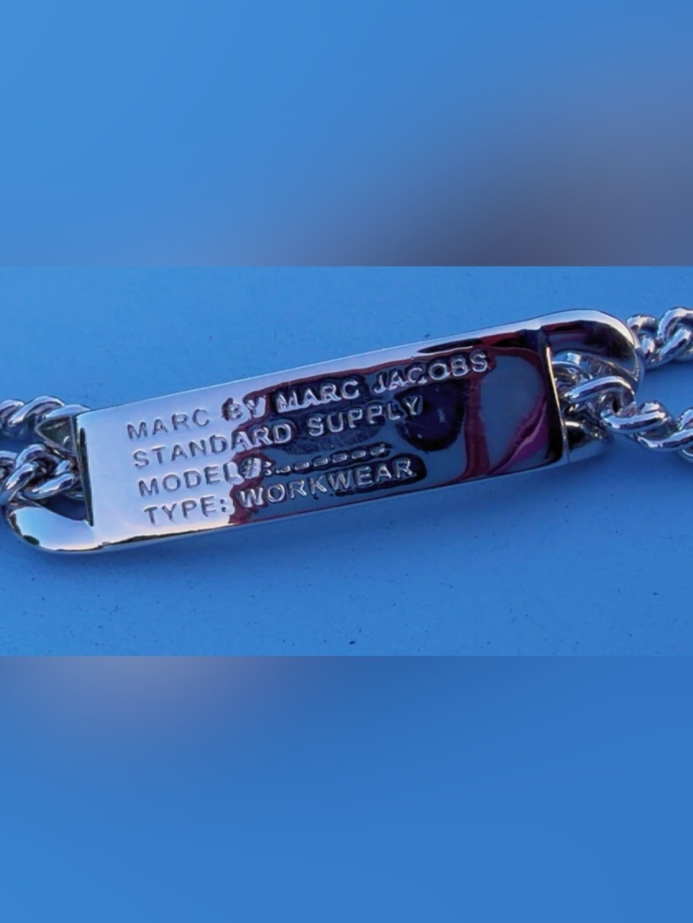 Marc by Marc Jacobs Standard Supply Workwear Chain Bracelet Silver Tone